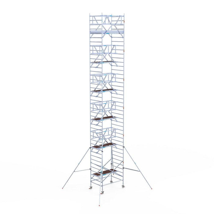 Rollgerüst Euroscaffold Professionell 135x190 13,2m Arbeitshöhe freistehend - GerüstExpress