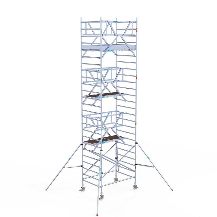 Rollgerüst Euroscaffold Professionell 135x190 8,2m Arbeitshöhe Carbonplattform freistehend - GerüstExpress