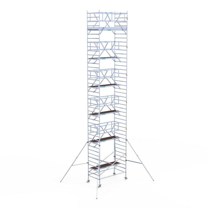 Rollgerüst Euroscaffold Professionell 135x250 13,2m Arbeitshöhe freistehend - GerüstExpress