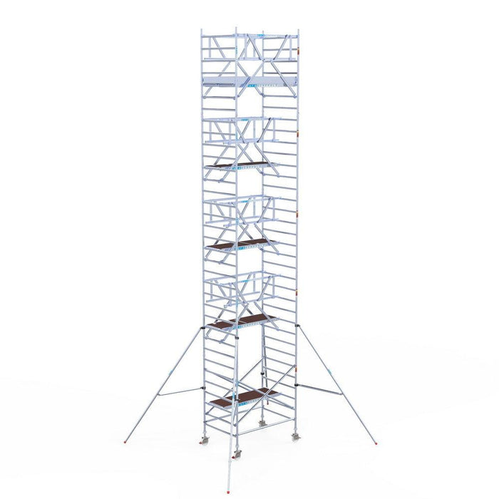 Rollgerüst Euroscaffold Professionell 135x305 11,2m Arbeitshöhe freistehend - GerüstExpress