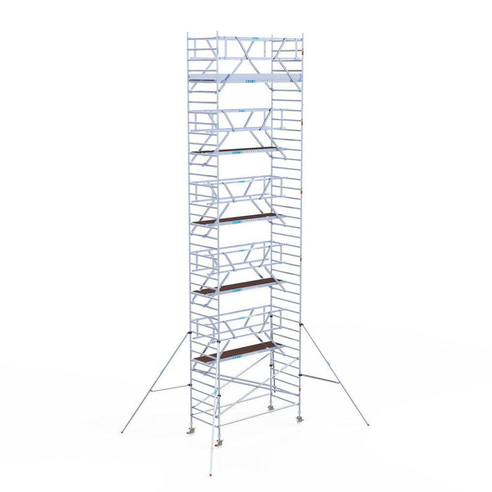 Rollgerüst Euroscaffold Professionell 135x305 12,2m Arbeitshöhe Carbonplattform freistehend - GerüstExpress