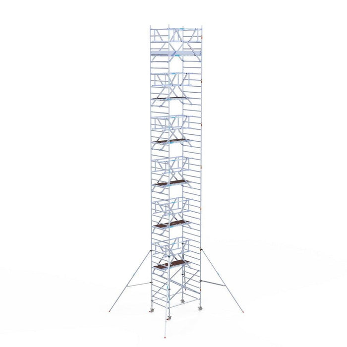 Rollgerüst Euroscaffold Professionell 135x190 14,2m Arbeitshöhe freistehend - GerüstExpress