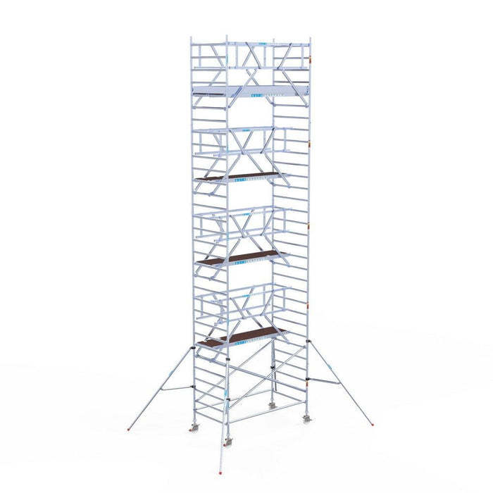 Rollgerüst Euroscaffold Professionell 135x250 10,2m Arbeitshöhe Carbonplattform freistehend - GerüstExpress