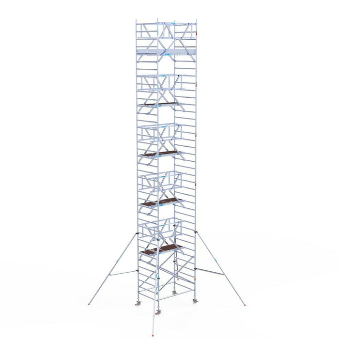 Rollgerüst Euroscaffold Professionell 135x305 12,2m Arbeitshöhe freistehend - GerüstExpress