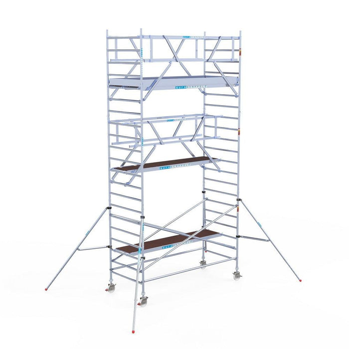 Rollgerüst Euroscaffold Professionell 135x305 7,2m Arbeitshöhe Carbonplattform freistehend - GerüstExpress