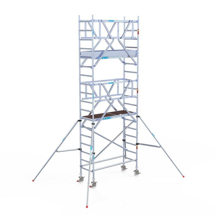 Rollgerüst Euroscaffold Professionell 75x190 6,2m Arbeitshöhe freistehend - GerüstExpress