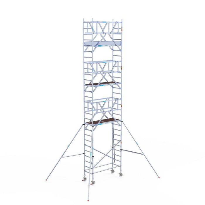 Rollgerüst Euroscaffold Professionell 75x190 9,2m Arbeitshöhe freistehend - GerüstExpress