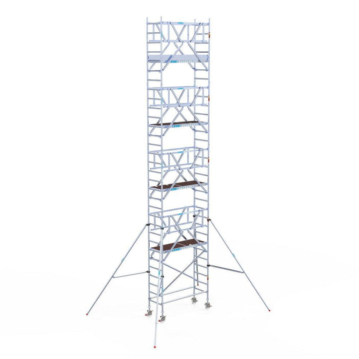 Rollgerüst Euroscaffold Professionell 75x190 10,2m Arbeitshöhe Carbonplattform freistehend - GerüstExpress