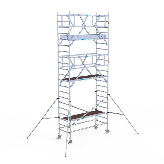 Rollgerüst Euroscaffold Professionell 90x250 7,2m Arbeitshöhe Carbonplattform freistehend - GerüstExpress