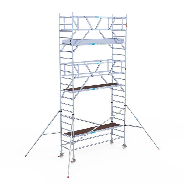 Rollgerüst Euroscaffold Professionell 90x305 7,2m Arbeitshöhe Carbonplattform freistehend - GerüstExpress