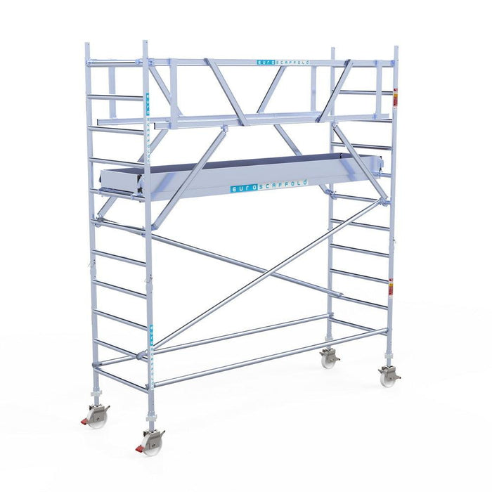 Rollgerüst Euroscaffold Professionell 90x305 4,2m Arbeitshöhe freistehend - GerüstExpress
