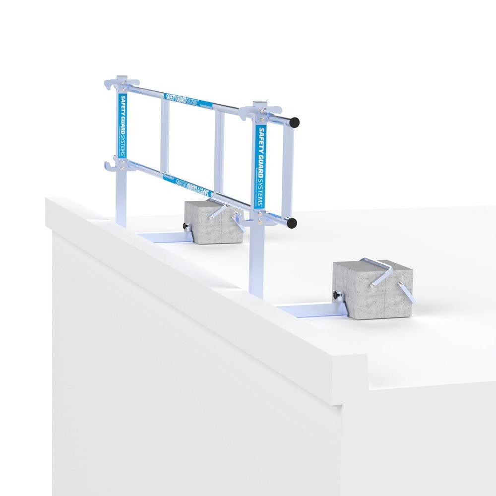 SGS Slim Dachkantenschutz 3m Komplettset Flachdach - GerüstExpress