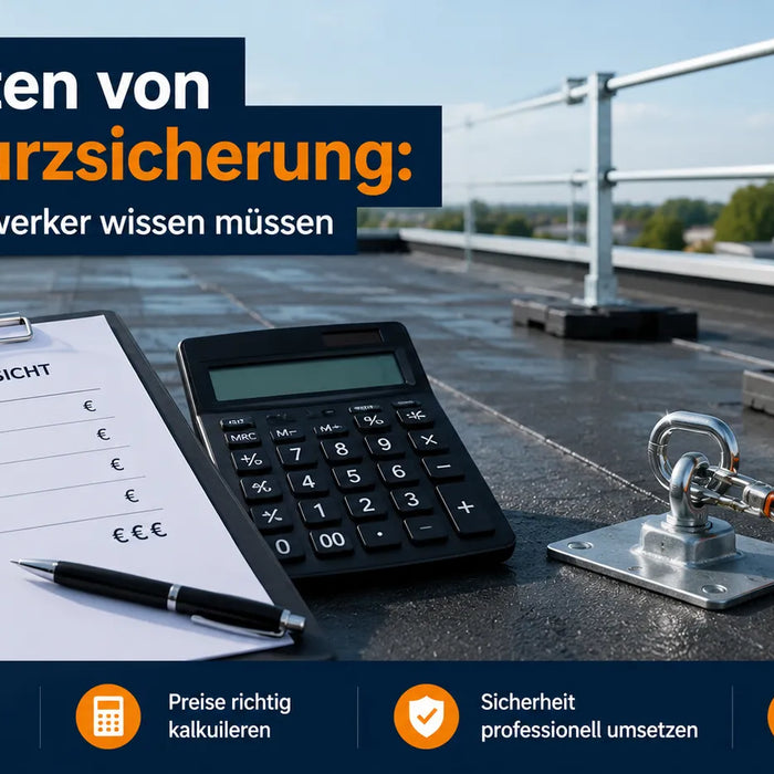 Kosten für Dachsturzsicherung: Was Handwerker und Betriebe wissen sollten
