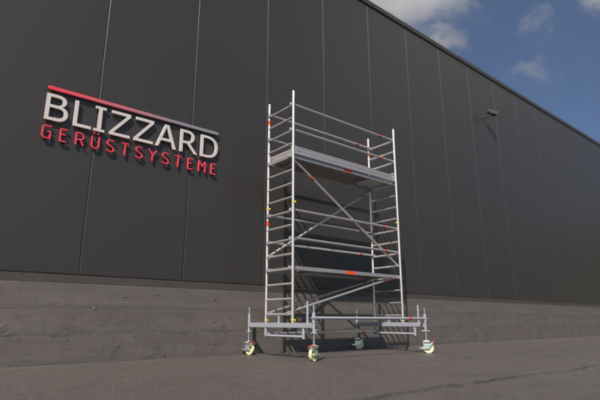 Blizzard Rollgerüst 2.85x0.75m | AH 3,19 bis 9,53 Meter