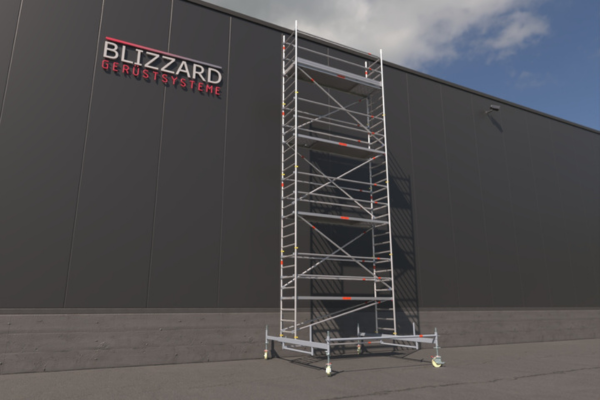 Blizzard Rollgerüst 2.85x0.75m | AH 3,19 bis 9,53 Meter