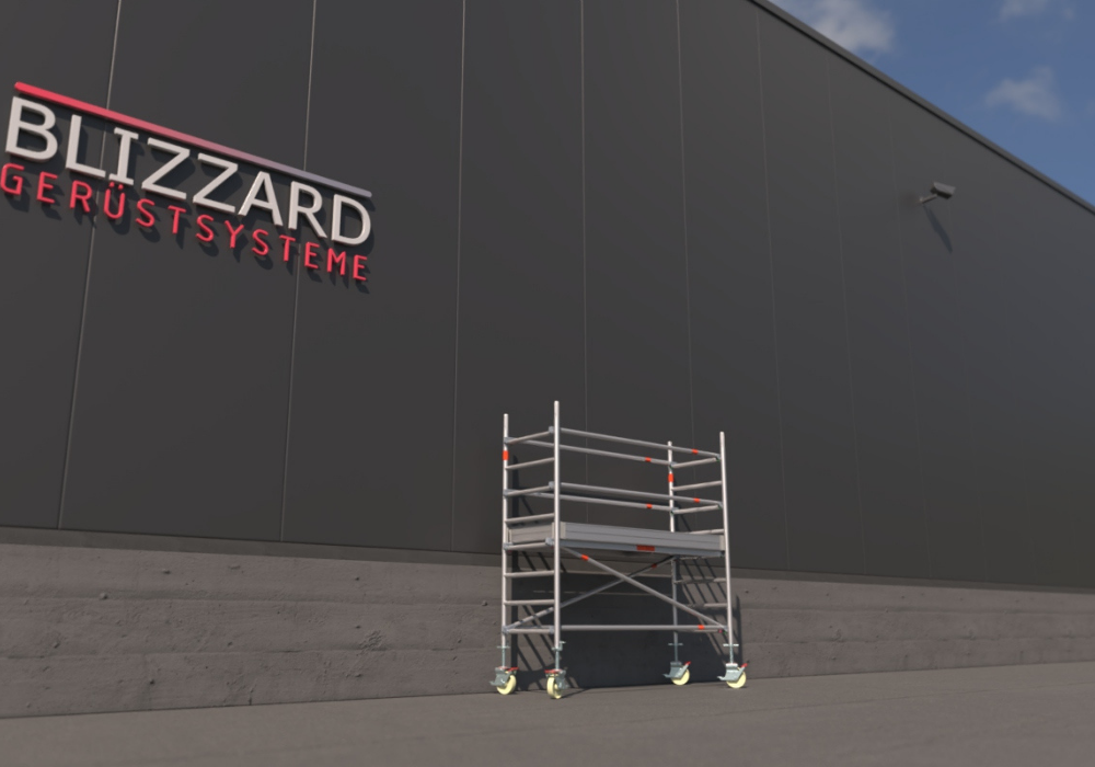 Blizzard Rollgerüst 2.30m x 0.75m | AH 3.19 bis 9.53 Meter