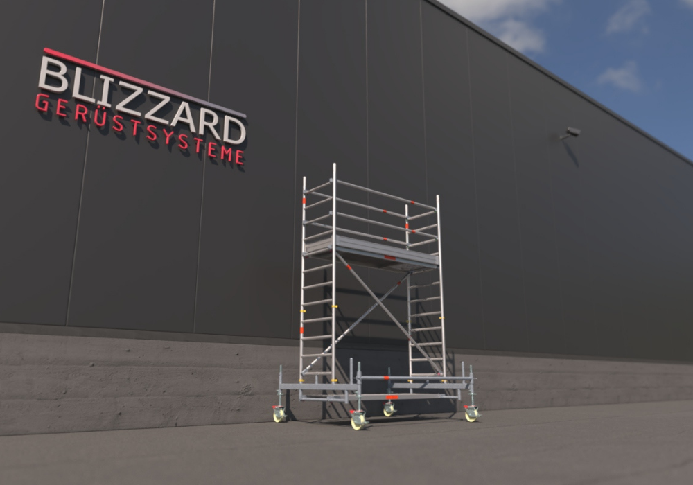 Blizzard Rollgerüst 2.30m x 0.75m | AH 3.19 bis 9.53 Meter