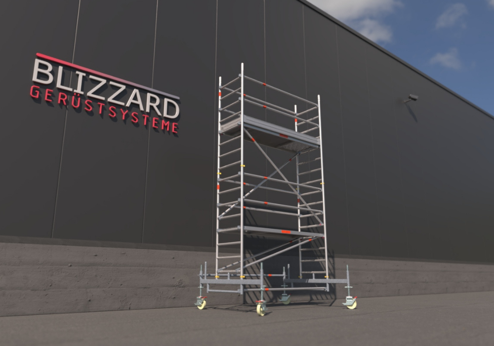 Blizzard Rollgerüst 2.30m x 0.75m | AH 3.19 bis 9.53 Meter