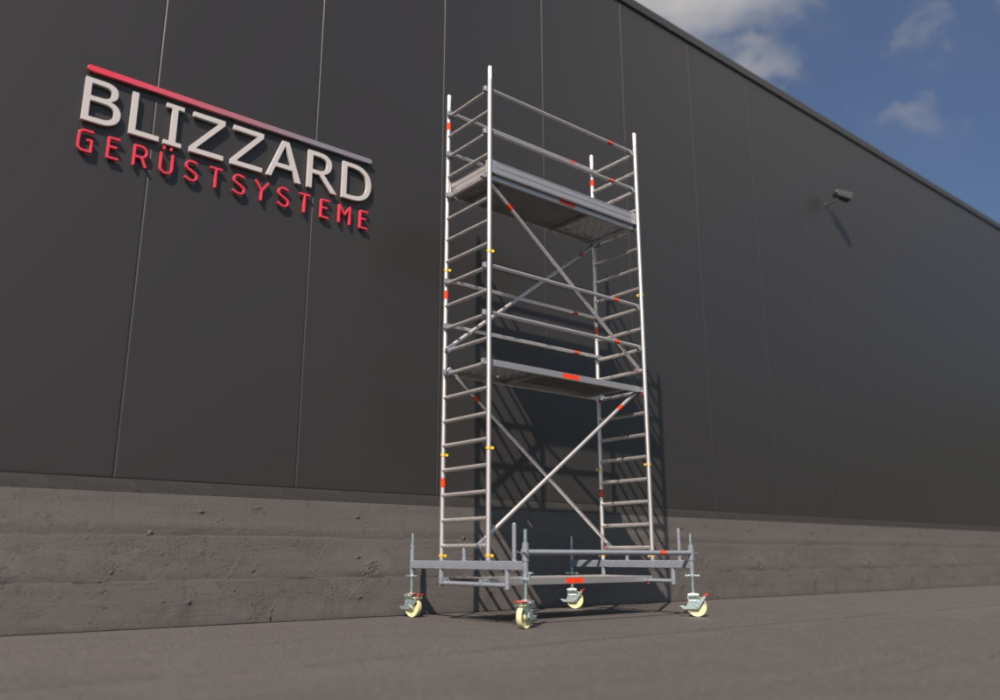 Blizzard Rollgerüst 2.30m x 0.75m | AH 3.19 bis 9.53 Meter