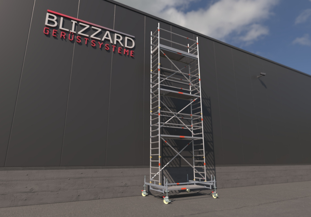 Blizzard Rollgerüst 2.30m x 0.75m | AH 3.19 bis 9.53 Meter