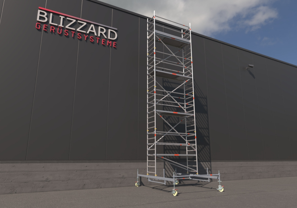 Blizzard Rollgerüst 2.30m x 0.75m | AH 3.19 bis 9.53 Meter