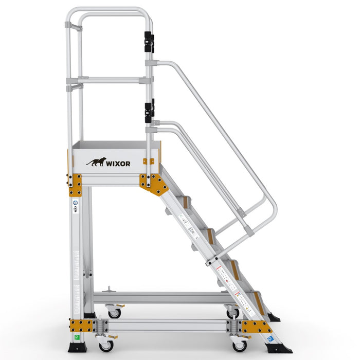 Podesttreppe 5 Stufen | Federrollen