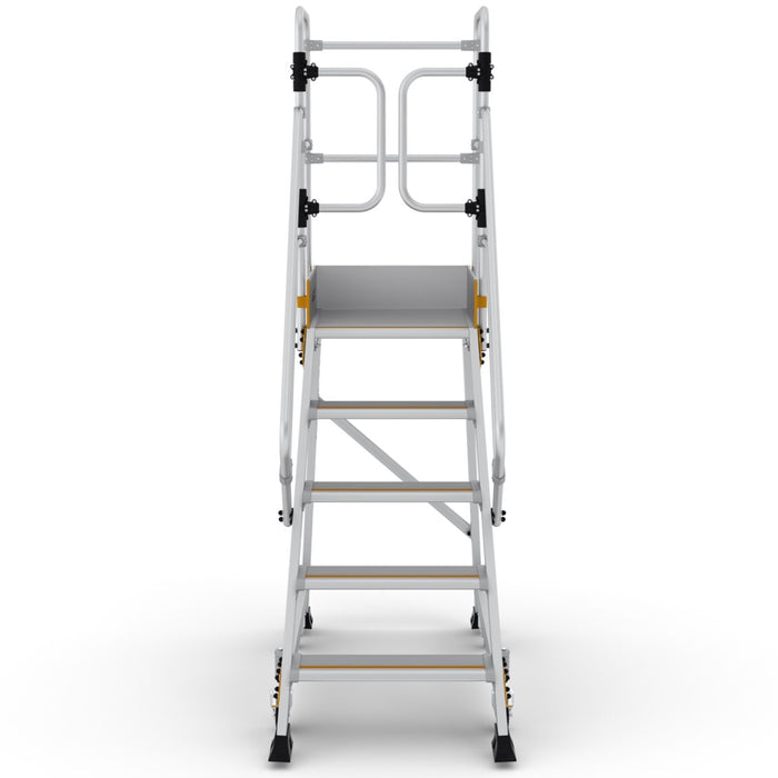 Podesttreppe 5 Stufen | Federrollen