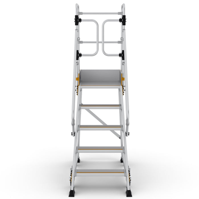 Podesttreppe 5 Stufen | Federrollen