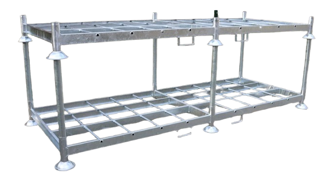 Rungenpalette, Stapelgestell, Manurak 3700 x 1470 x 300 mm ohne Rohre