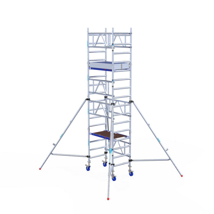Euroscaffold Ein-Mann-Rollgerüst: Kompakt, leicht, Arbeitshöhe 4,20-8,20 Meter