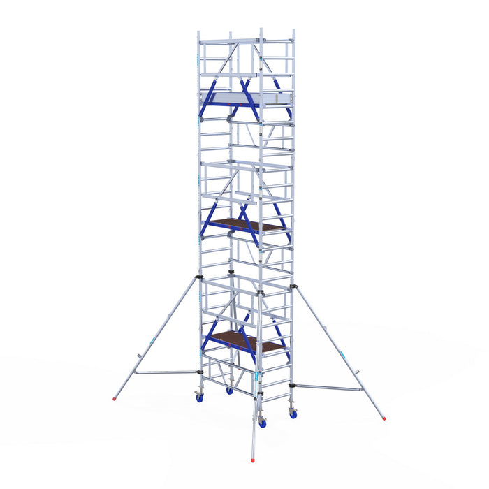 Euroscaffold Ein-Mann-Rollgerüst: Kompakt, leicht, Arbeitshöhe 4,20-8,20 Meter