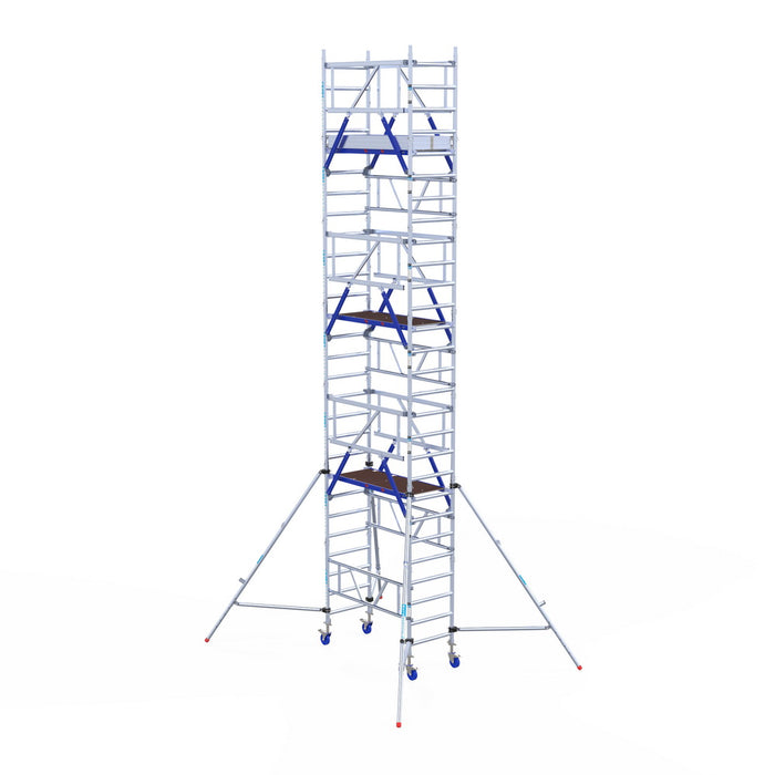 Euroscaffold Ein-Mann-Rollgerüst: Kompakt, leicht, Arbeitshöhe 4,20-8,20 Meter