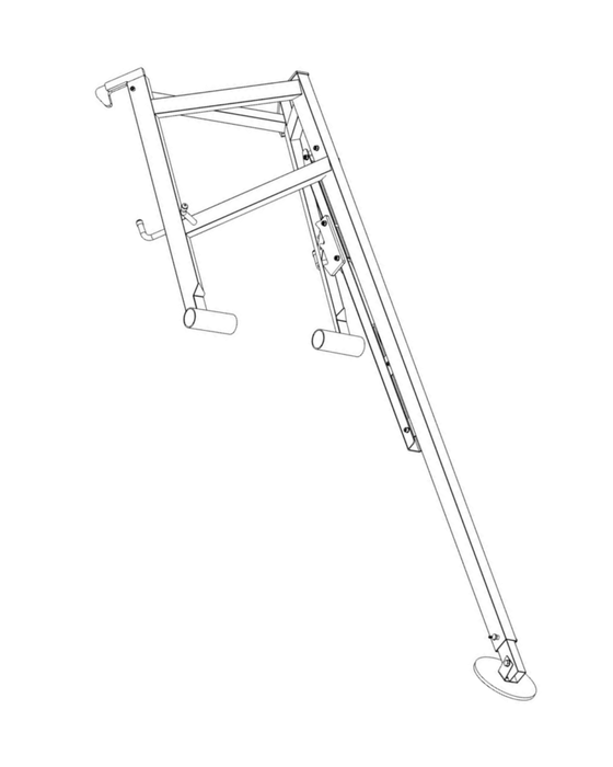 SRE Dachrandsicherung Rinnengerüst Komplettset Schrägdach 3-30 Meter Sets