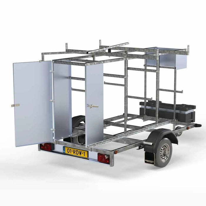 Abschließbarer Gerüstanhänger 250 cm - Gerüstexpress.de