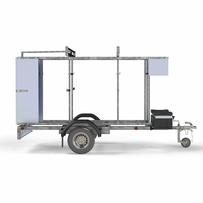 Abschließbarer Gerüstanhänger 250 cm - Gerüstexpress.de