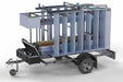 Abschließbarer Gerüstanhänger 250 + Rollgerüst Basic 135x250 10,2m Arbeitshöhe Carbonplattform - Gerüstexpress.de