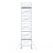 Abschließbarer Gerüstanhänger 250 + Rollgerüst Basic 135x250 12,2m Arbeitshöhe Carbonplattform - Gerüstexpress.de