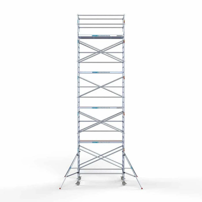 Abschließbarer Gerüstanhänger 250 + Rollgerüst Standard 135x250 10,2m Arbeitshöhe - Gerüstexpress.de