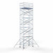 Abschließbarer Gerüstanhänger 250 + Rollgerüst Standard 135x250 10,2m Arbeitshöhe - Gerüstexpress.de