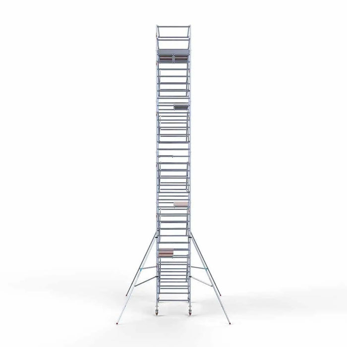Abschließbarer Gerüstanhänger 250 + Rollgerüst Standard 135x250 12,2m Arbeitshöhe - Gerüstexpress.de