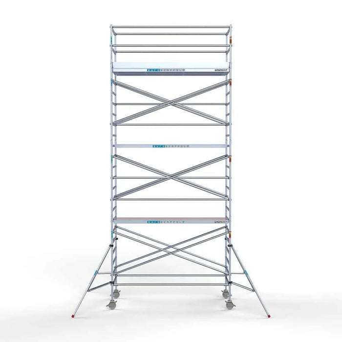 Abschließbarer Gerüstanhänger 305 + Rollgerüst Standard 135x305 8,2m Arbeitshöhe - Gerüstexpress.de