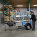Abschließbarer Gerüstanhänger 305 + Rollgerüst Standard 135x305 8,2m Arbeitshöhe Carbonplattform - Gerüstexpress.de
