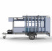 Abschließbarer Gerüstanhänger 305 + Rollgerüst Standard 135x305 8,2m Arbeitshöhe Carbonplattform - Gerüstexpress.de