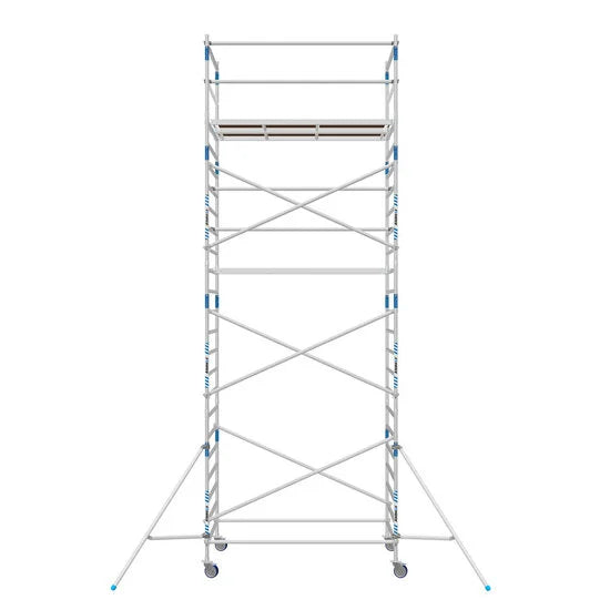 Gerüstanhänger 250cm offen inklusive Alumexx Budget Rollgerüst 135x250 8,2 m Arbeitshöhe