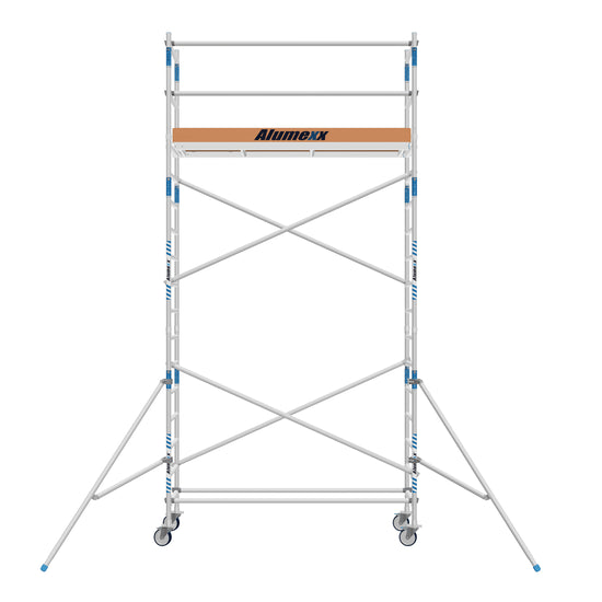 Heimwerker Rollgerüst Alumexx Budget 75x250 6,2m Arbeitshöhe