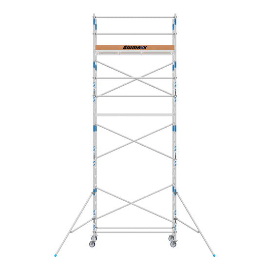 Heimwerker Rollgerüst Alumexx Budget 75x250 8,2m Arbeitshöhe