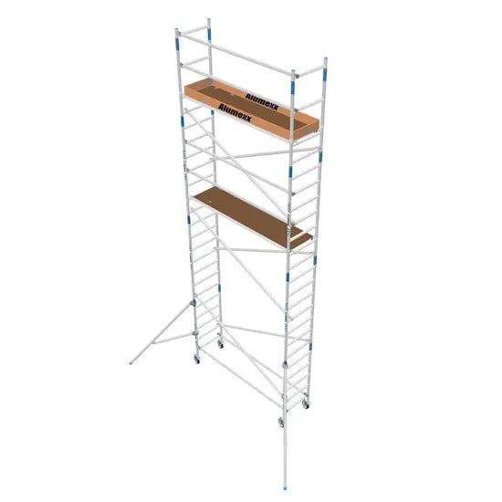 Heimwerker Rollgerüst Alumexx Budget 75x250 8,2m Arbeitshöhe