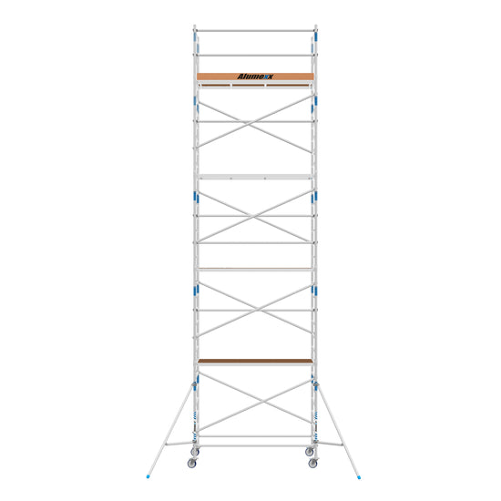 Heimwerker Rollgerüst Alumexx Budget 90x250 10,2m Arbeitshöhe