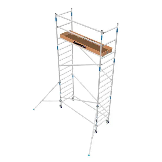 Heimwerker Rollgerüst Alumexx Budget 90x250 6,2m Arbeitshöhe