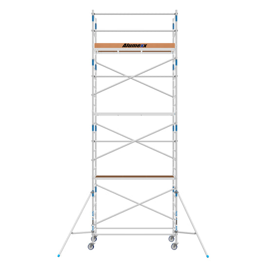 Heimwerker Rollgerüst Alumexx Budget 90x250 8,2m Arbeitshöhe